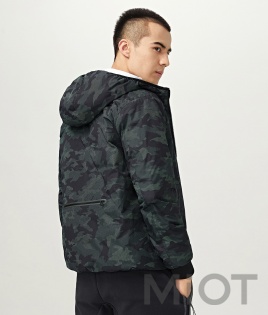 Куртка Xiaomi Uleemark double-sided wear men's down jacket Green-Black S